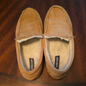 Lands' End Women's Brown Suede Loafers - Size 8